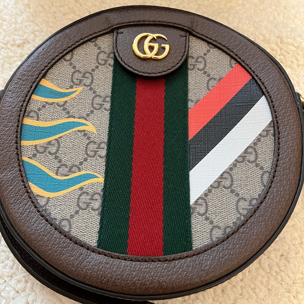 Gucci Brown Round Crossbody Bag
